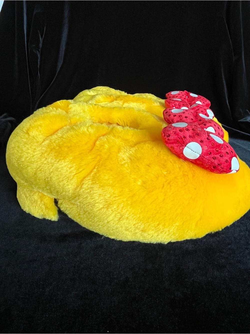 Disney Parks Minnie Mouse Plush Slippers for Adults Small